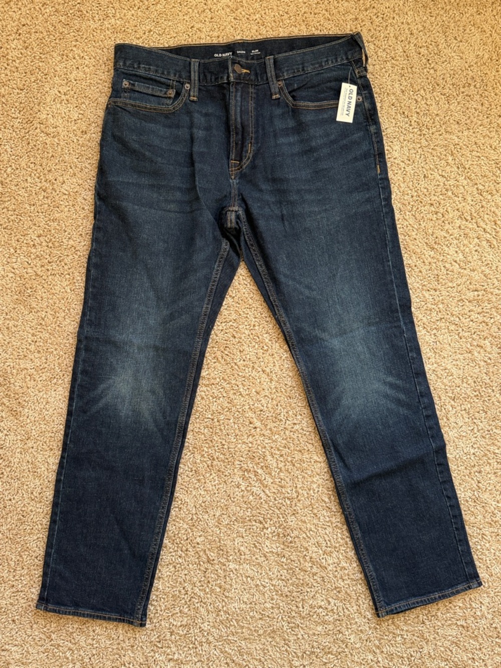 NWT Old Navy Men’s Dark Blue Straight Jeans